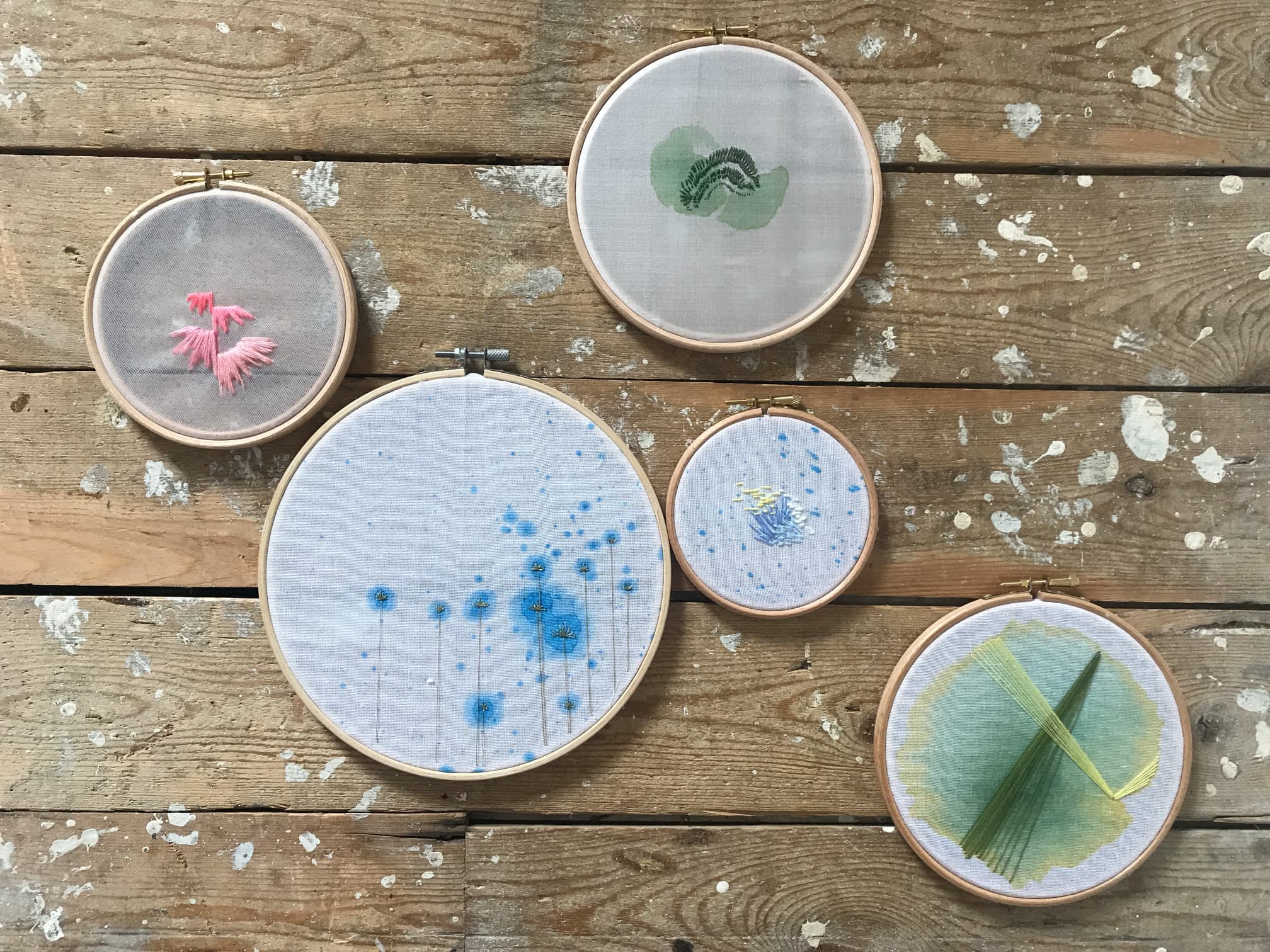 Hand Painted Embroidery Series